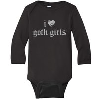 I Love Goth Baby Long Sleeve Bodysuit