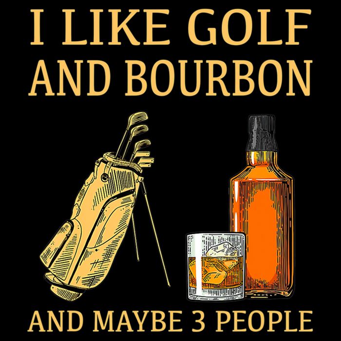 I Like Golf And Bourbon And Maybe 3 People Cooling Performance Crew T-Shirt