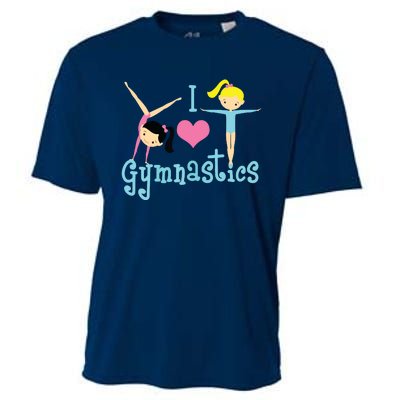 I Love Gymnastics Cooling Performance Crew T-Shirt