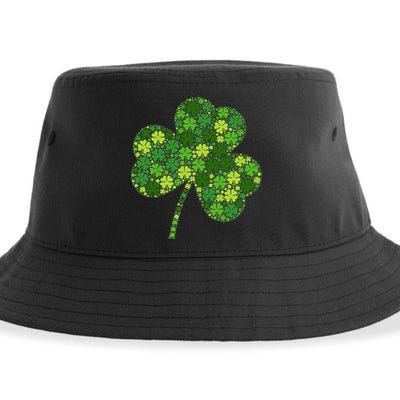 Irish Lucky Green Shamrock Clover Women St Patricks Day (2) Sustainable Bucket Hat