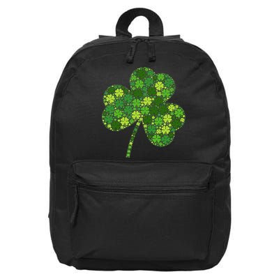 Irish Lucky Green Shamrock Clover Women St Patricks Day (2) 16 in Basic Backpack