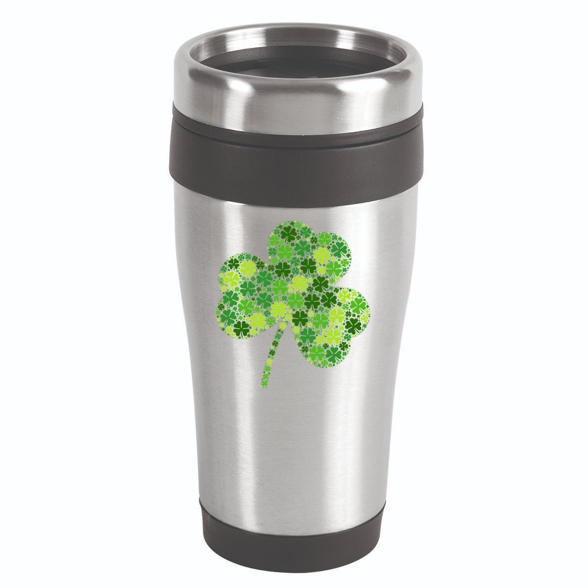 Irish Lucky Green Shamrock Clover Women St Patricks Day (2) 16oz Travel Tumbler