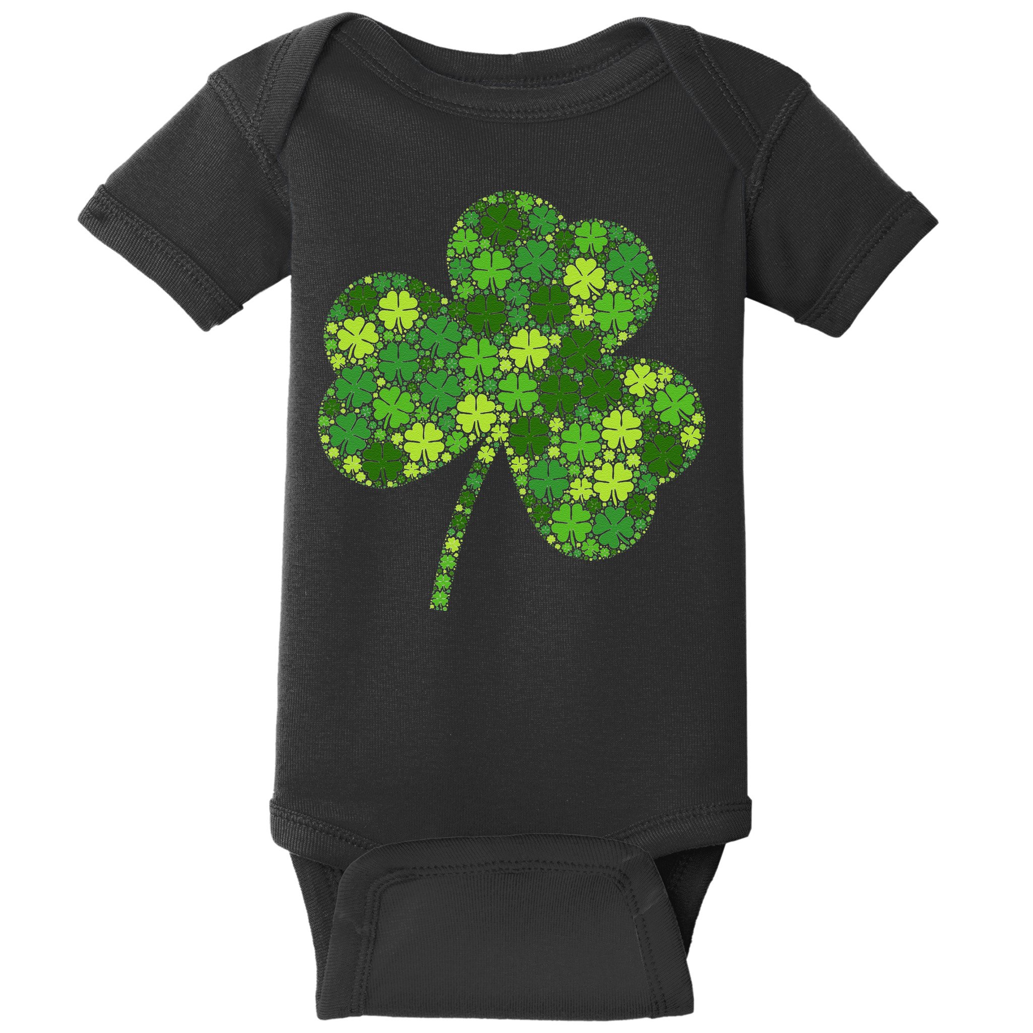 Irish Lucky Green Shamrock Clover Women St Patricks Day (2) Baby Bodysuit