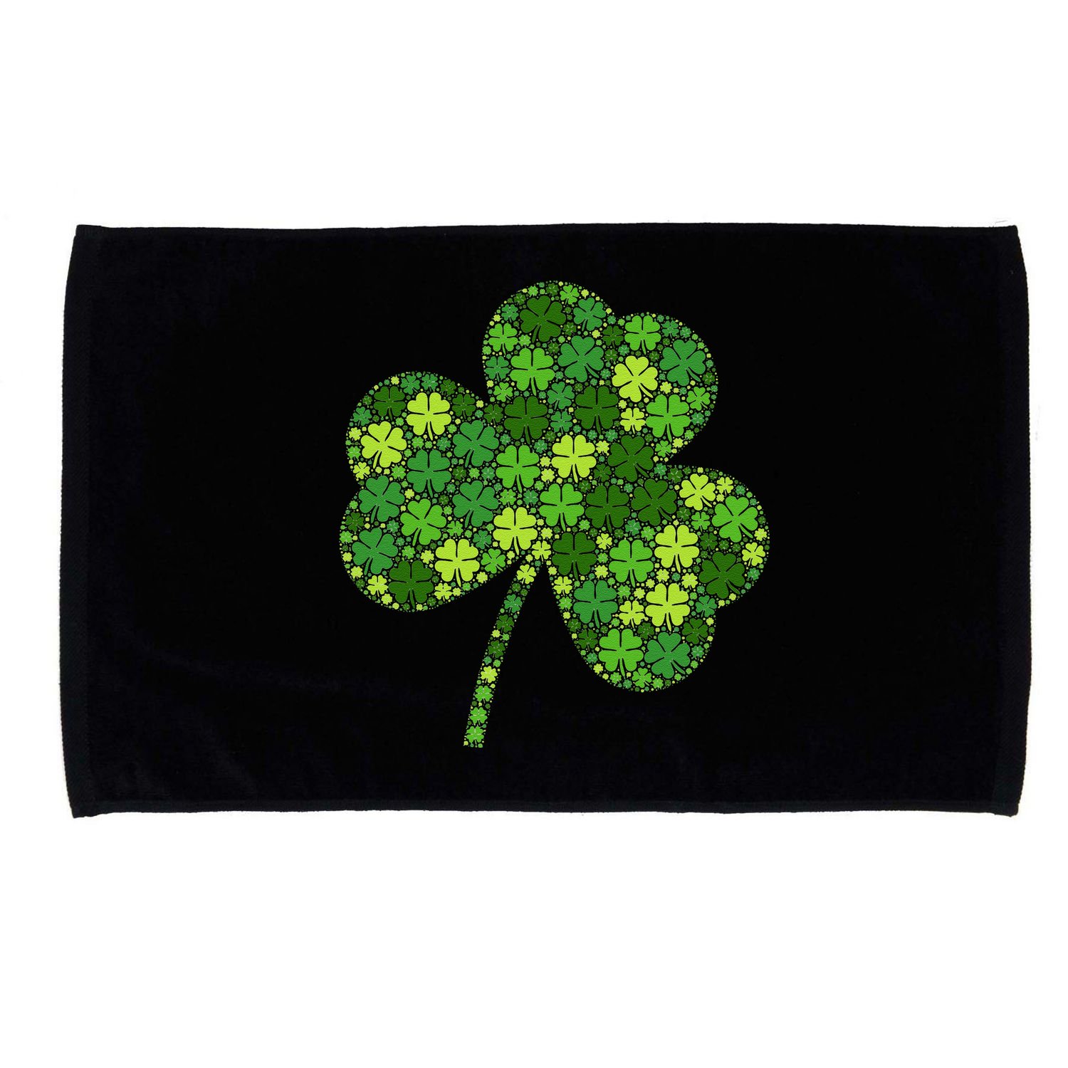 Irish Lucky Green Shamrock Clover Women St Patricks Day (2) Microfiber Hand Towel