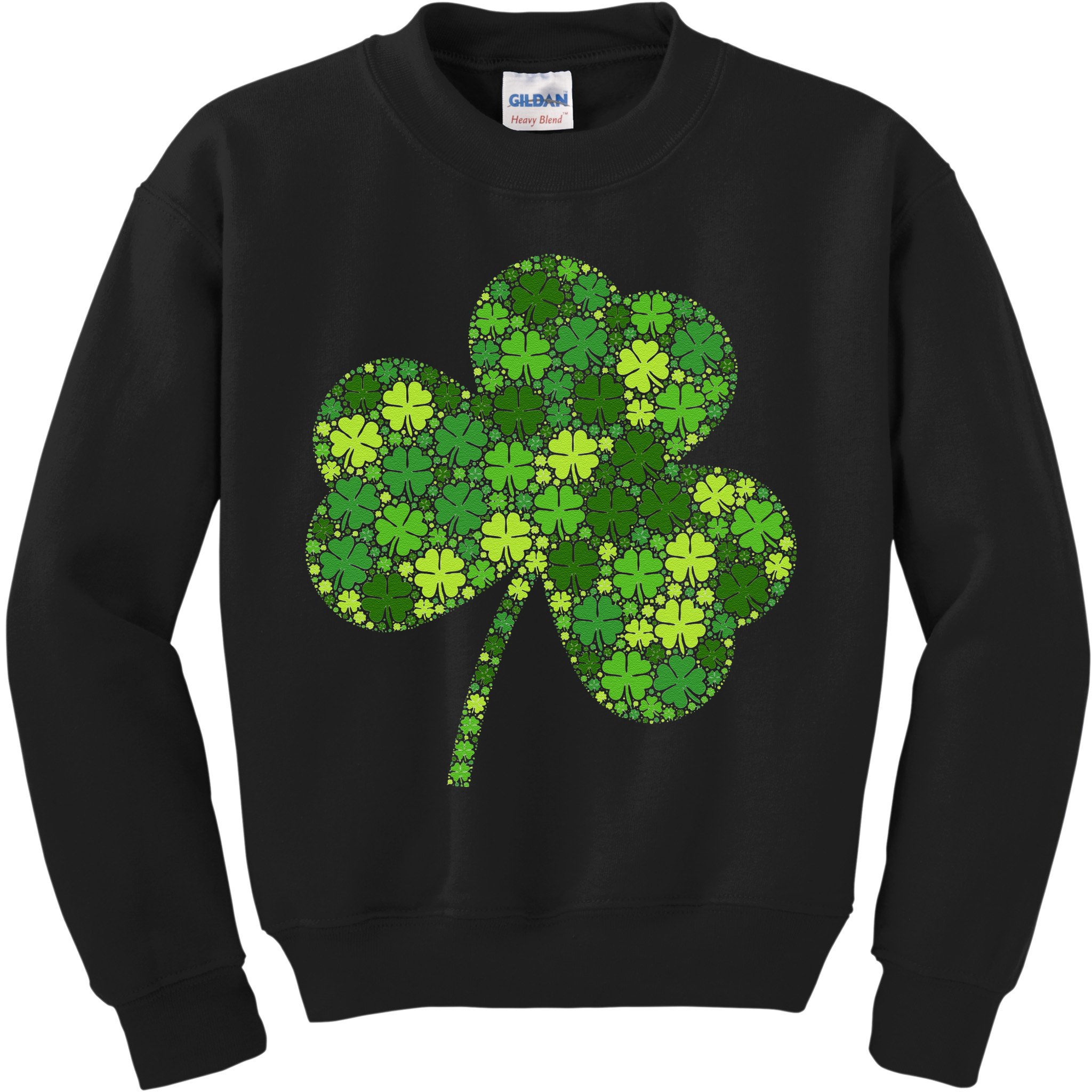 Irish Lucky Green Shamrock Clover Women St Patricks Day (2) Kids Sweatshirt