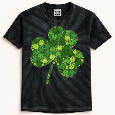 Irish Lucky Green Shamrock Clover Women St Patricks Day (2) Kids Tie-Dye T-Shirt