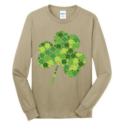 Irish Lucky Green Shamrock Clover Women St Patricks Day (2) Tall Long Sleeve T-Shirt
