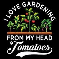 I Love Gardening From My Head Tomatoes Funny Gardener City Backpack