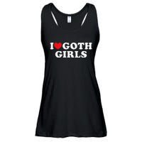 I Love Goth Girl Ladies Essential Flowy Tank