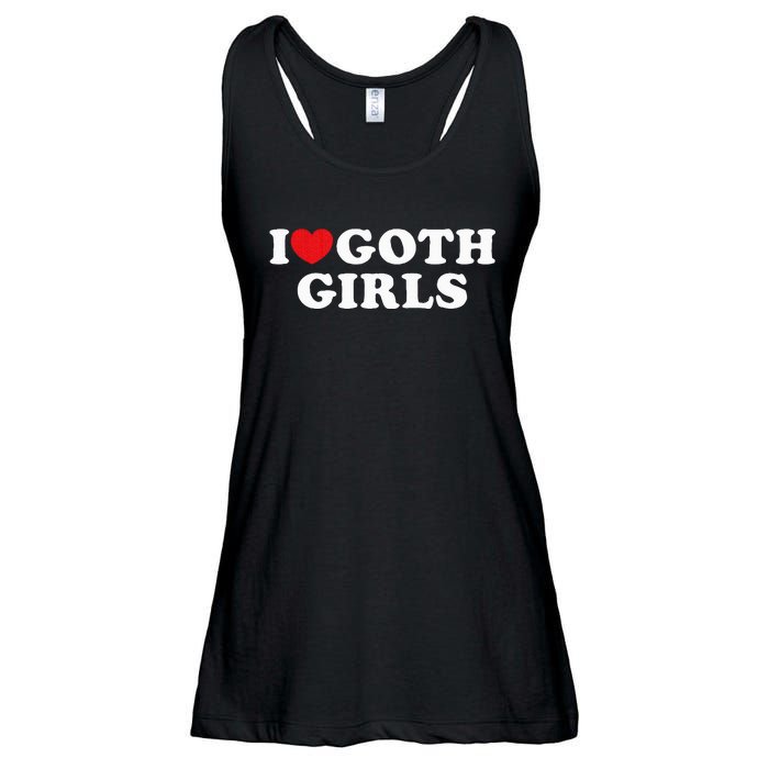 I Love Goth Girl Ladies Essential Flowy Tank