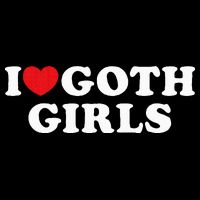 I Love Goth Girl Women's Crop Top Tee