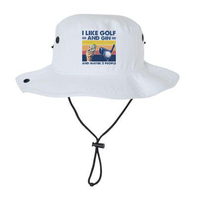 I Like Golf And Gin And Maybe 3 People Bucket Hat