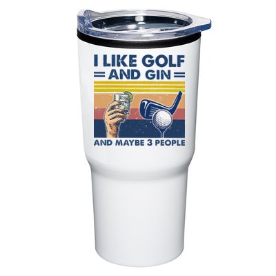 I Like Golf And Gin And Maybe 3 People Tumbler