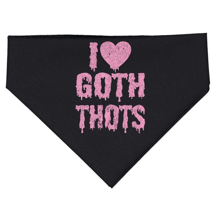 I Love Goth Thots USA-Made Doggie Bandana