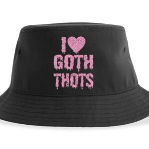 I Love Goth Thots Sustainable Bucket Hat