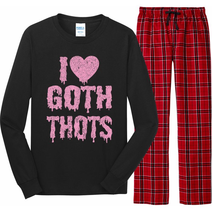 I Love Goth Thots Long Sleeve Pajama Set