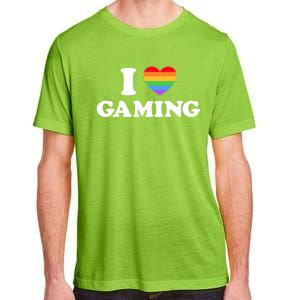 I Love Gaming Funny Video Pc Tabletop Gaymer Rpg Game Pride Gift Adult ChromaSoft Performance T-Shirt