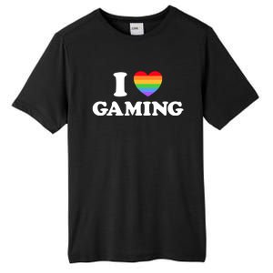 I Love Gaming Funny Video Pc Tabletop Gaymer Rpg Game Pride Gift Tall Fusion ChromaSoft Performance T-Shirt