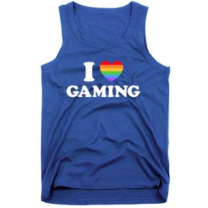 I Love Gaming Funny Video Pc Tabletop Gaymer Rpg Game Pride Gift Tank Top