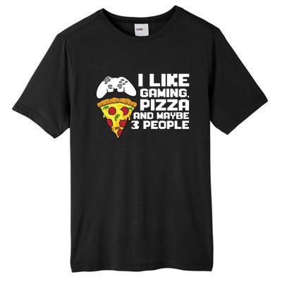 I Like Gaming Pizza And Maybe Like 3 People Gift Tall Fusion ChromaSoft Performance T-Shirt