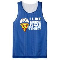 I Like Gaming Pizza And Maybe Like 3 People Gift Mesh Reversible Basketball Jersey Tank