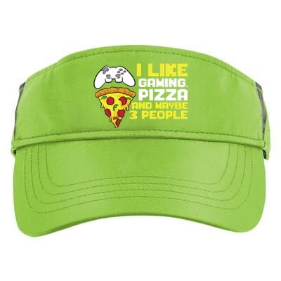 I Like Gaming Pizza And Maybe Like 3 People Gift Adult Drive Performance Visor