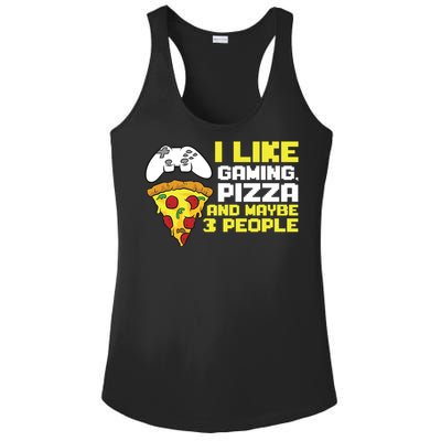 I Like Gaming Pizza And Maybe Like 3 People Gift Ladies PosiCharge Competitor Racerback Tank