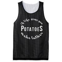 If Life Gives You Patatoes Make Latkes Jewish Hanukkah Jewish Mesh Reversible Basketball Jersey Tank