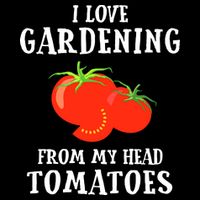 I Love Gardening From My Head Tomatoes Funny Gardener Tee City Backpack