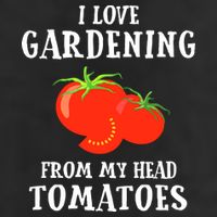 I Love Gardening From My Head Tomatoes Funny Gardener Tee Adult Drive Performance Visor
