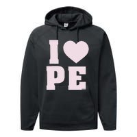 I Love Gopher Performance Fleece Hoodie