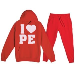 I Love Gopher Premium Hooded Sweatsuit Set