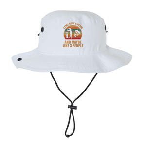 I Like Golf And Pizza And Maybe Like 3 People Retro Funny Cool Gift Legacy Cool Fit Booney Bucket Hat