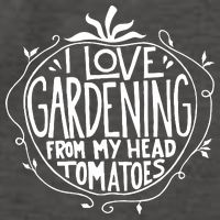 I Love Gardening From My Head Tomatoes Funny Gardener Tee Vector Backpack
