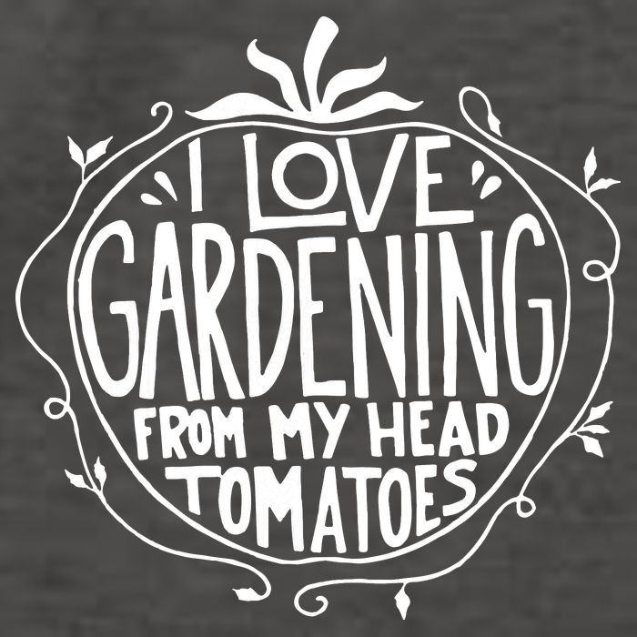 I Love Gardening From My Head Tomatoes Funny Gardener Tee Vector Backpack