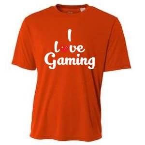 I Love Gaming! Ich Liebe Zocken! Gaming Console Meaningful Gift Cooling Performance Crew T-Shirt