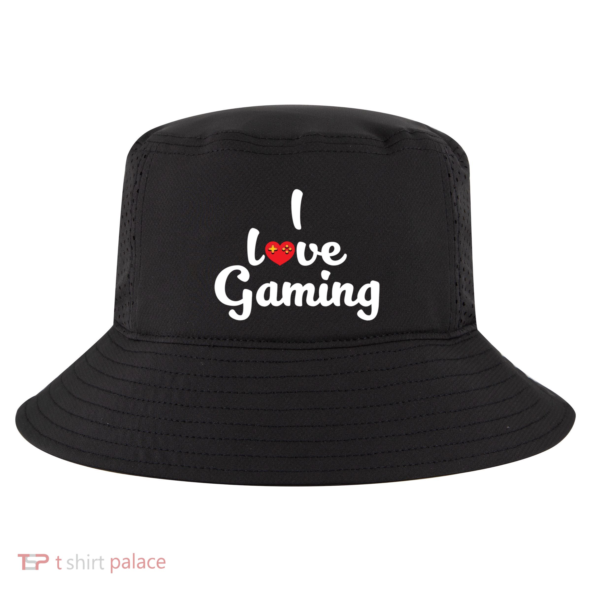I Love Gaming! Ich Liebe Zocken! Gaming Console Meaningful Gift Cool Comfort Performance Bucket Hat