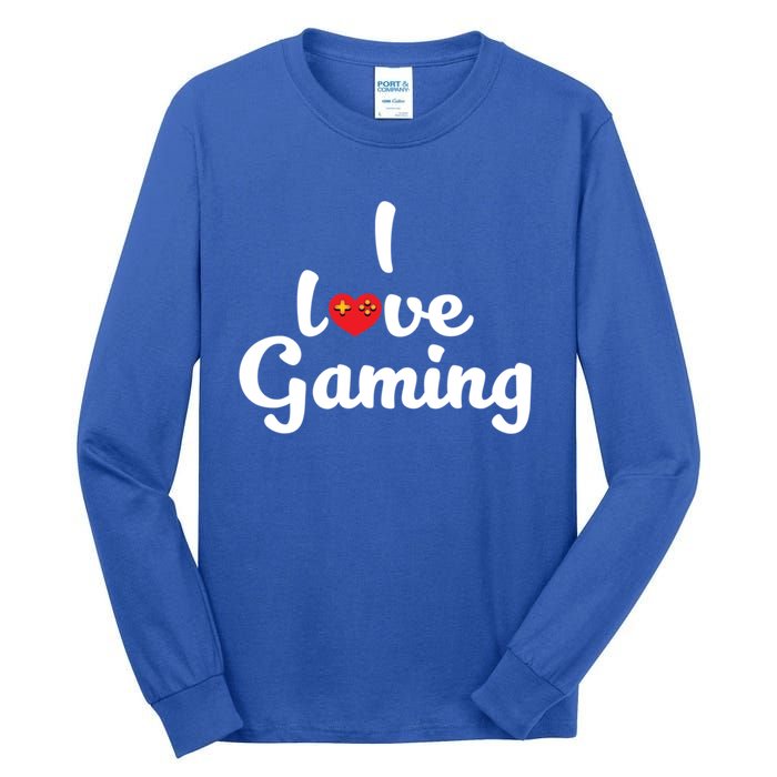 I Love Gaming! Ich Liebe Zocken! Gaming Console Meaningful Gift Tall Long Sleeve T-Shirt