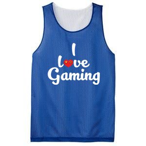 I Love Gaming! Ich Liebe Zocken! Gaming Console Meaningful Gift Mesh Reversible Basketball Jersey Tank