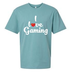 I Love Gaming! Ich Liebe Zocken! Gaming Console Meaningful Gift Sueded Cloud Jersey T-Shirt