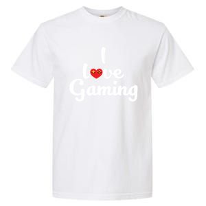 I Love Gaming! Ich Liebe Zocken! Gaming Console Meaningful Gift Garment-Dyed Heavyweight T-Shirt