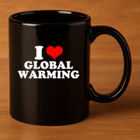 I Love Global Warming Climate Change 11oz C Handle Ceramic Mug