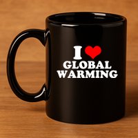 I Love Global Warming Climate Change 11oz C Handle Ceramic Mug
