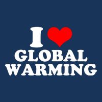 I Love Global Warming Climate Change 7 Panel Mesh Trucker Snapback Hat
