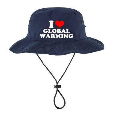 I Love Global Warming Climate Change Bucket Hat