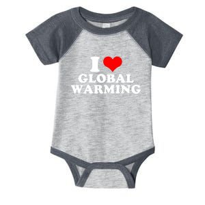 I Love Global Warming Climate Change Infant Baby Jersey Bodysuit