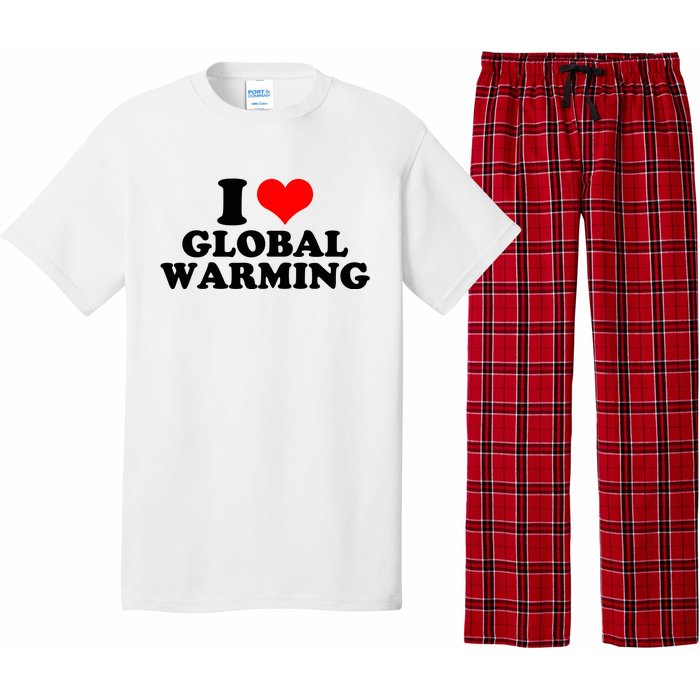 I Love Global Warming Climate Change Pajama Set