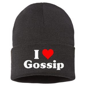 I Love Gossip Sustainable Knit Beanie