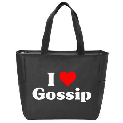 I Love Gossip Zip Tote Bag