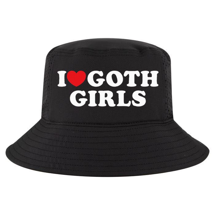 I Love Goth I Heart Goth Cool Comfort Performance Bucket Hat